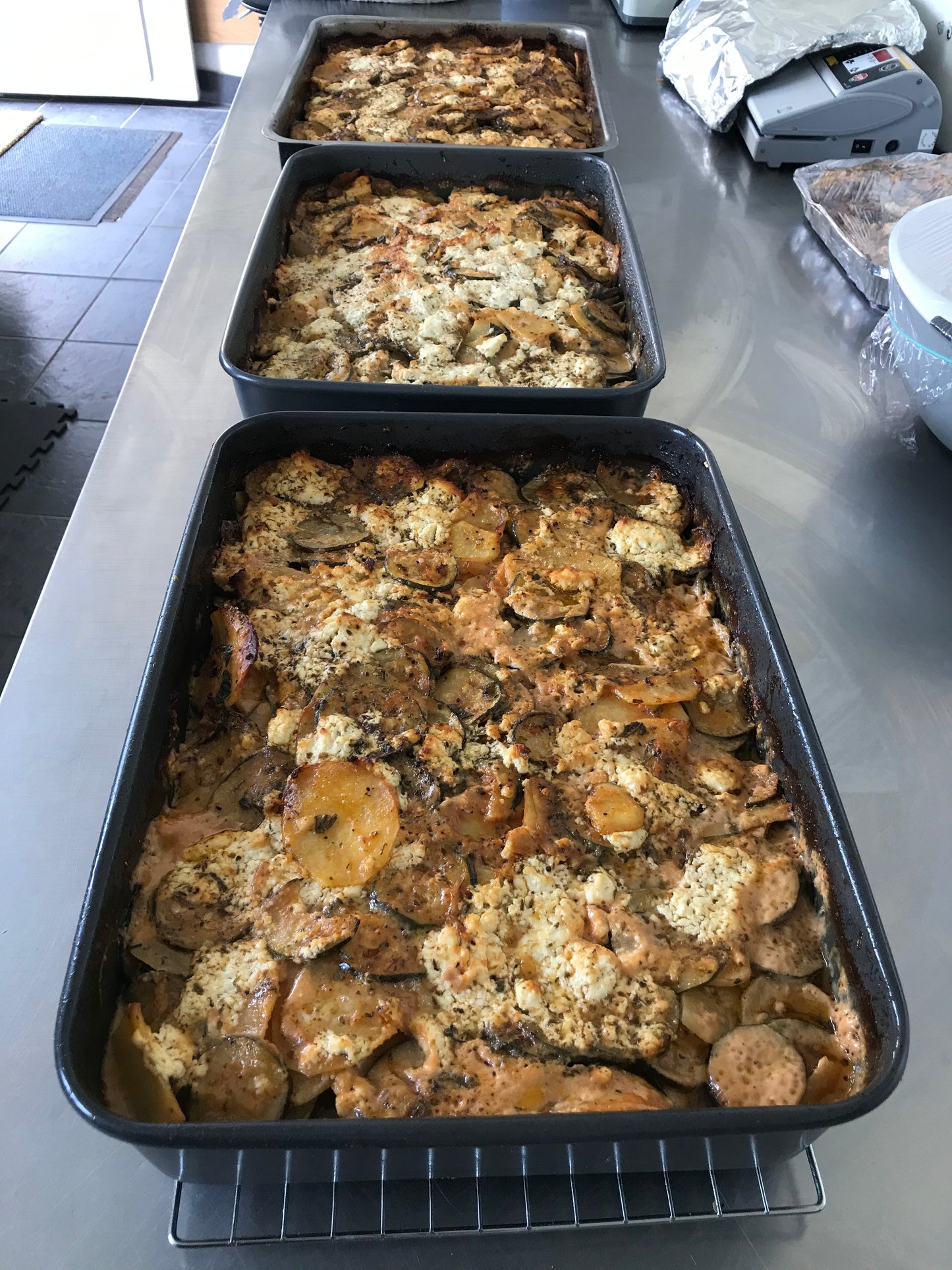 Home-made Boureki Courgette bake